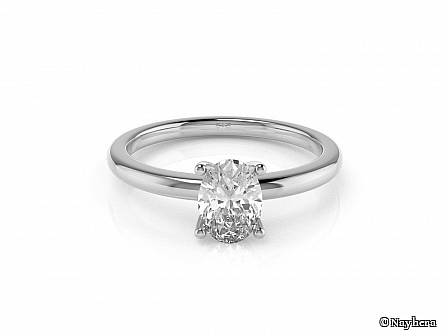 Lissabon - Ring mit ovalem Labordiamanten – 750er Gold, edel & nachhaltig