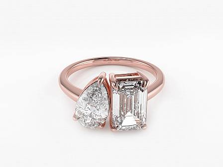 Labgrown Diamant Toi & Moi